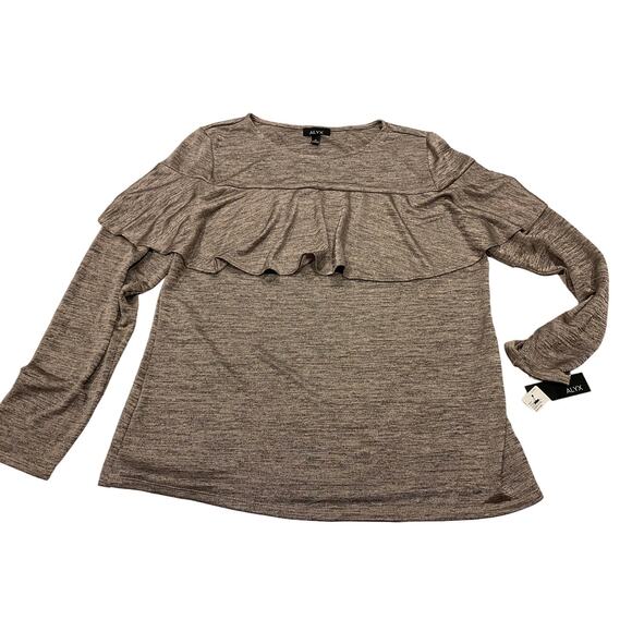 NEW ALYX Womens Blouse Long sleeve Size XL Color Blush - Picture 1 of 6